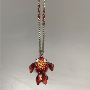 Brighton bling goldfish necklace so cute!